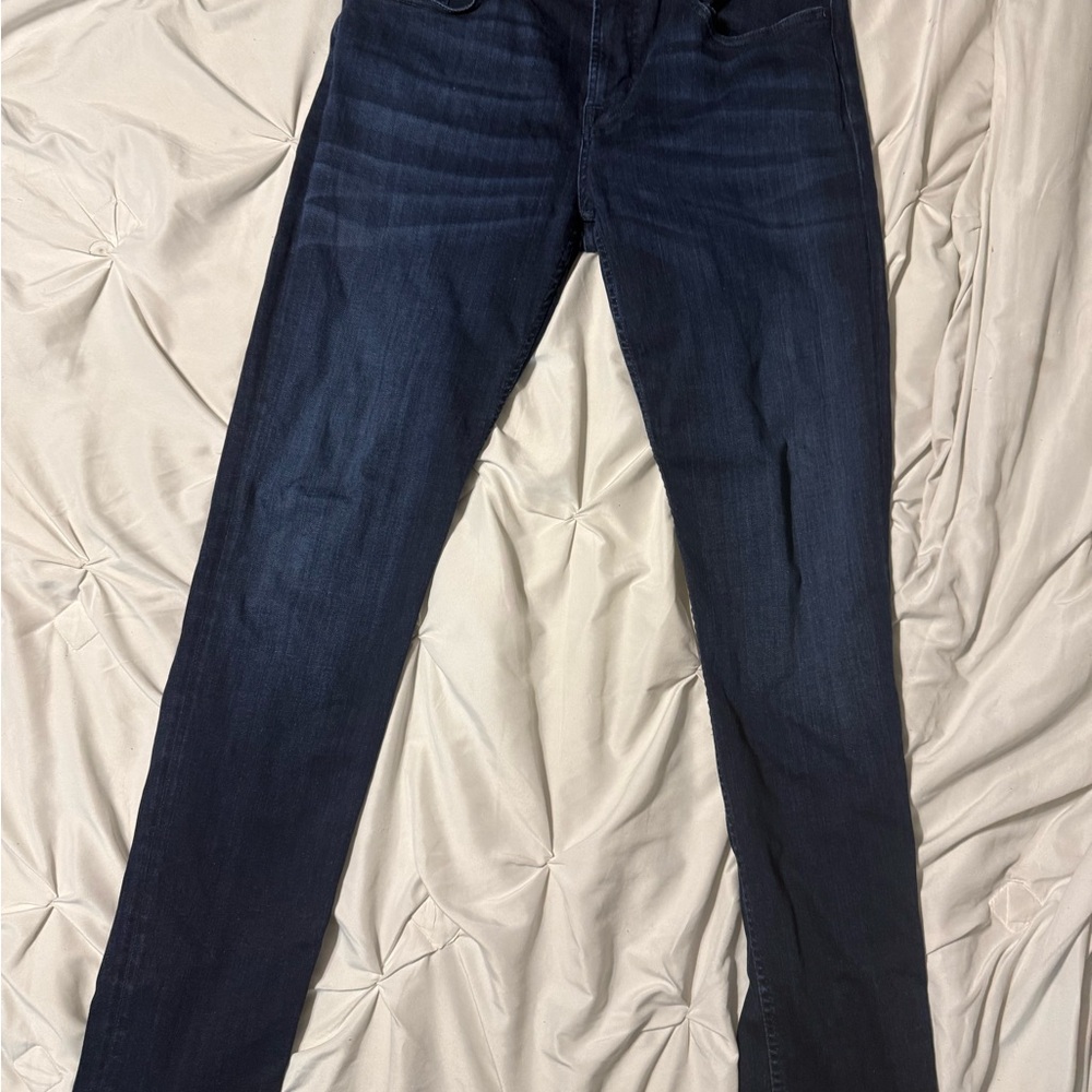 7 For All Mankind Deep Indigo Skinny Jeans